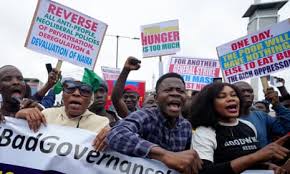 Protests during Jonathan's tenure of massive looting & corruption 