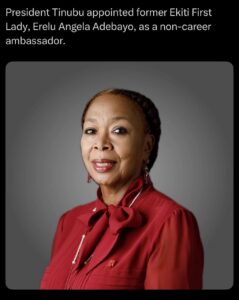 Her Excellency, Angela Adebayo, Nigerian Ambassador to Portugal.
