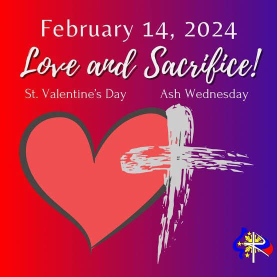 Today, Wednesday, February 14, 2024, is both ASH WEDNESDAY and
