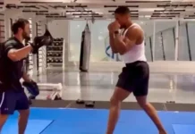 ANTHONY JOSHUA RETURNS TO TRAINING DAYS AFTER FATAL CAR CRASH IN NIGERIA