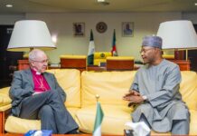 ARCHBISHOP OF CANTERBURY WELBY COMMENDS GOV SANI’S INTERFAITH HARMONY IN KADUNA