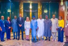 TINUBU, SHETTIMA HOSTS WORLD BANK DELEGATION AT STATE HOUSE IN ABUJA
