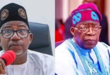 TINUBU HOLDS CLOSED-DOOR MEETING WITH BALA MOHAMMED IN ABUJA