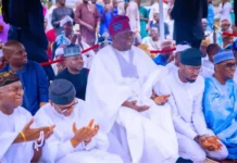 TINUBU ARRIVES DODAN BARRACKS IN LAGOS FOR EID PRAYERS (VIDEO)