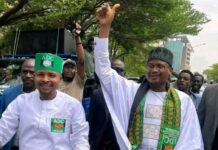 NAFIU BALA LEADS PROTEST TO INEC, DEMANDS RECOGNITION OF HIS ADC FACTION