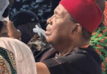 ADC IN ENUGU TACKLES EX-GOVERNOR NWODO FOUND SLEEPING AT NATIONAL CONVENTION IN ABUJA