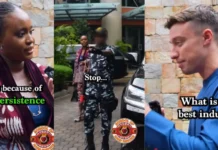 VIRAL MOMENT LAGOS POLICE NEARLY ATTACK U.S. INTERVIEWER JAMES, KNOWN FOR INTERVIEWING BILLIONAIRES AROUND THE WORLD (VIDEO)