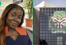 CBN EMPLOYEE MARKS FIVE YEARS AT APEX BANK, SOCIAL MEDIA POST SPARKS REACTIONS