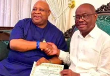 ADELEKE VISITS WIKE IN ABUJA AFTER MEETING WITH TINUBU