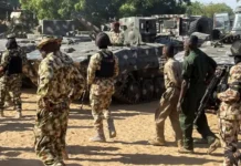 10 SOLDIERS, FOUR CIVILIANS FEARED DEAD AS TERRORISTS ATTACK MILITARY BASE IN BORNO