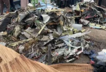 ONDO RESIDENTS RAISE ALARM OVER OFFENSIVE STENCH AND POLLUTION AFTER NAF AIRCRAFT CRASH