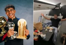 YAMAL BOOKS PRIVATE JET FOR 20-PERSON ENTOURAGE AHEAD OF BALLON D’OR GALA AS HE EYES THE PRIZE